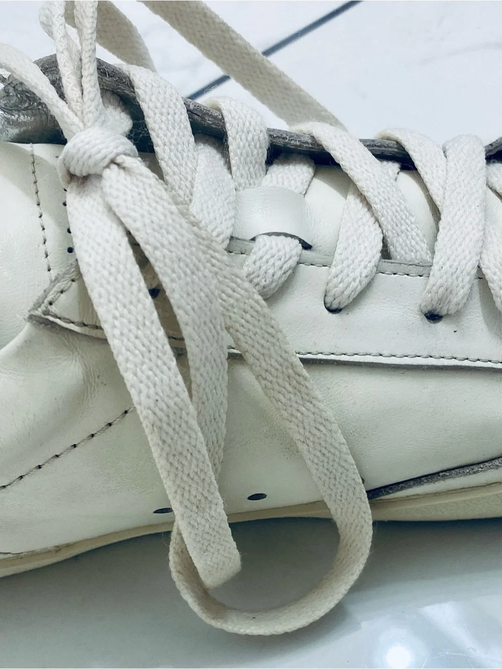 EUC WOMENS GOLDEN GOOSE SUPERSTAR White Leather Sneakers with Pink Heel